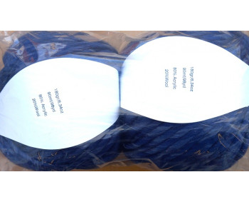 Dochtgarn 2er Pack - 2 x 180g = 360g  - DG16 Marine Meliert