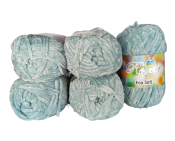 Rozetti ECO Soft / Chenille - 5er Pack - Aqua - Sonderposten