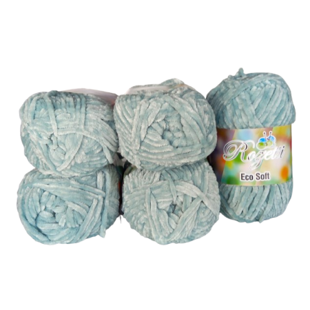 Rozetti ECO Soft / Chenille - 5er Pack - Aqua - Sonderposten