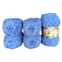 Rozetti ECO Soft / Chenille - 5er Pack - Blau - Sonderposten