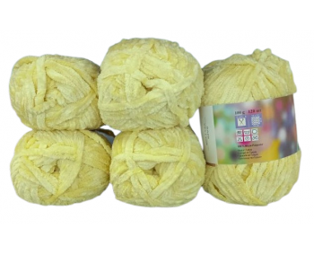 Rozetti ECO Soft / Chenille - 5er Pack - LEMON - Sonderposten