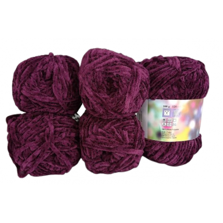 Rozetti ECO Soft / Chenille - 5er Pack - PURPLE - Sonderposten