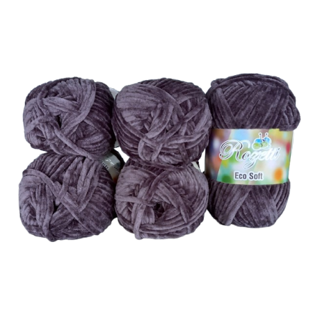 Rozetti ECO Soft / Chenille - 5er Pack - Anthrazit - Sonderposten