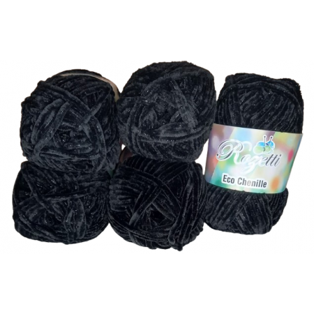 Rozetti ECO Chenille - 5er Pack - Black / Schwarz - Sonderposten