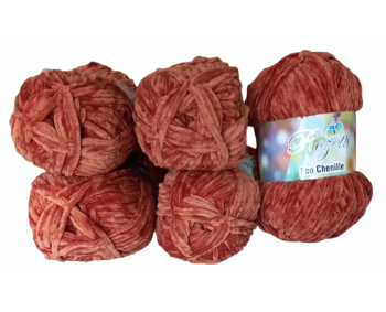 Rozetti ECO Chenille - 5er Pack - Cinnamon / Zimt - Sonderposten