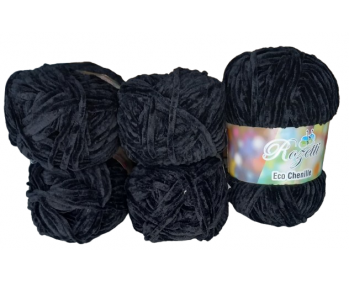Rozetti ECO Chenille - 5er Pack - Night / Nachtschwarz - Sonderposten