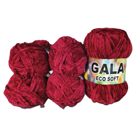 Gala Eco Chenille - 5er Pack - Bordo - Sonderposten