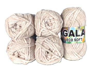 Gala Eco Chenille - 5er Pack - Latte / Beige - Sonderposten