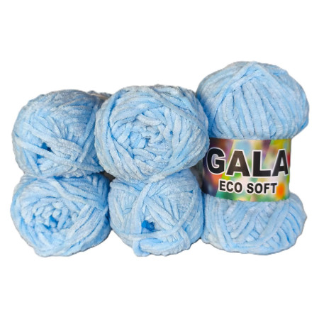 Gala Eco Chenille - 5er Pack - Hellblau - Sonderposten