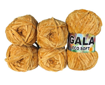 Gala Eco Chenille - 5er Pack - Senf - Sonderposten