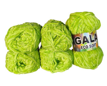 Gala Eco Chenille - 5er Pack - Helles Grün - Sonderposten