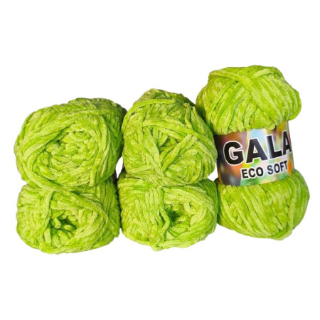 Gala Eco Chenille - 5er Pack - Helles Grün - Sonderposten