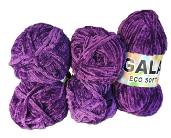 Gala Eco Chenille - 5er Pack - Dark Purple / Lila - Sonderposten