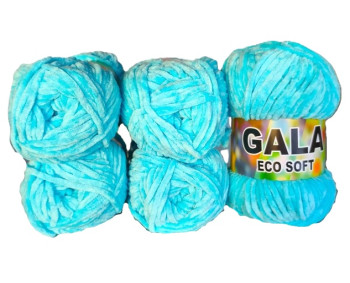 Gala Eco Chenille - 5er Pack - Türkis - Sonderposten