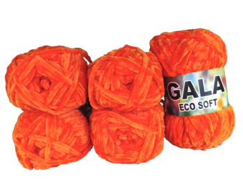Gala Eco Chenille - 5er Pack - Dunkles Orange - Sonderposten