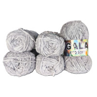Gala Eco Chenille - 5er Pack - Hellgrau - Sonderposten