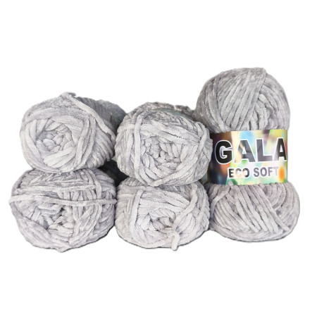 Gala Eco Chenille - 5er Pack - Hellgrau - Sonderposten