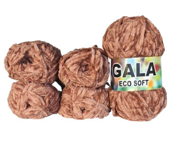 Gala Eco Chenille - 5er Pack - Braun/Cinnamon - Sonderposten