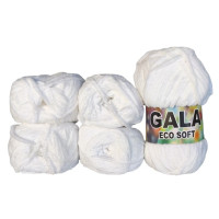 Gala Eco Chenille - 5er Pack - Weiss - Sonderposten