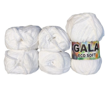 Gala Eco Chenille - 5er Pack - Weiss - Sonderposten