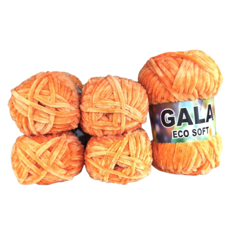 Gala Eco Chenille - 5er Pack - Helles Orange - Sonderposten