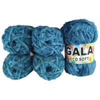 Gala Eco Chenille - 5er Pack - Petrol - Sonderposten