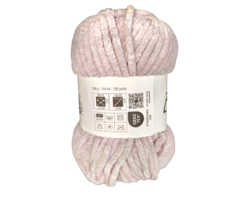 100g Chenille Glitzer - 03 babyrosa - Sonderposten
