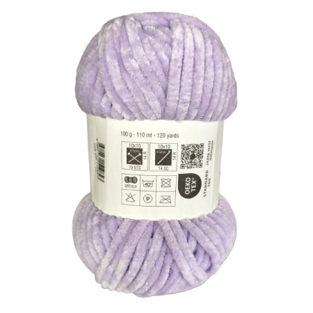 100g Chenille Glitzer - 11 flieder - Sonderposten