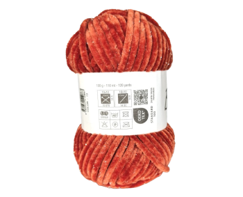 100g Chenille Glitzer - 13 terrakotta - Sonderposten