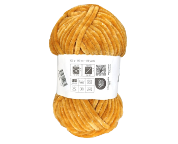 100g Chenille Glitzer - 14 camel - Sonderposten