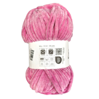 100g Chenille Glitzer - 15 dunkelrosa - Sonderposten