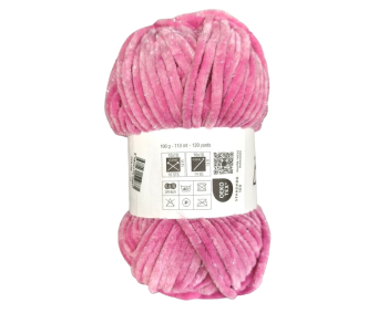 100g Chenille Glitzer - 15 dunkelrosa - Sonderposten