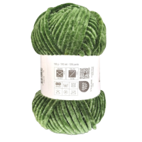 100g Chenille Glitzer - 16 dunkelgrün - Sonderposten