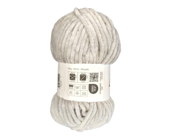 100g Chenille Glitzer - 17 natur - Sonderposten