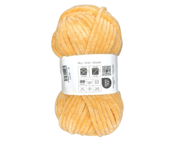 100g Chenille Glitzer - 20 aprikot - Sonderposten