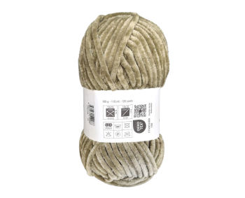 100g Chenille Glitzer - 23 beige - Sonderposten