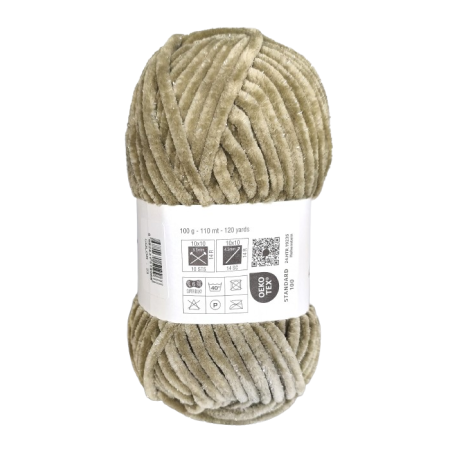 100g Chenille Glitzer - 23 beige - Sonderposten