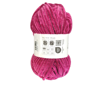 100g Chenille Glitzer - 25 fuchsia - Sonderposten