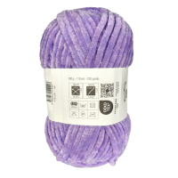 100g Chenille Glitzer - 26 dunkelflieder - Sonderposten