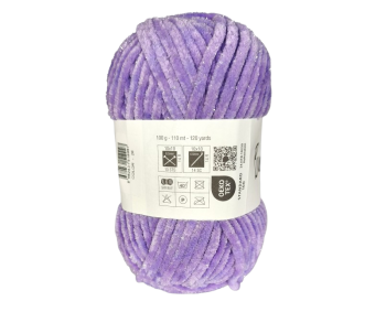 100g Chenille Glitzer - 26 dunkelflieder - Sonderposten