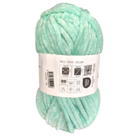100g Chenille Glitzer - 28 mint - Sonderposten
