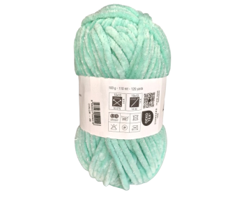 100g Chenille Glitzer - 28 mint - Sonderposten