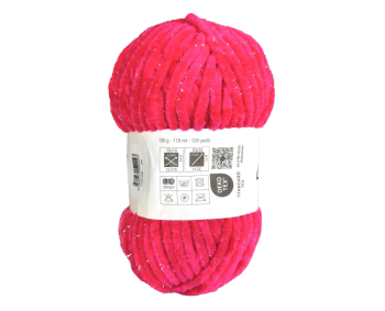 100g Chenille Glitzer - 29 pink - Sonderposten