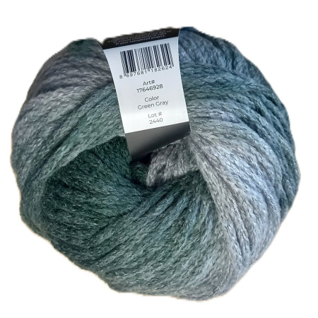 100g Plume - Ombre Verlauf - 6928 grün-grau - Sonderposten
