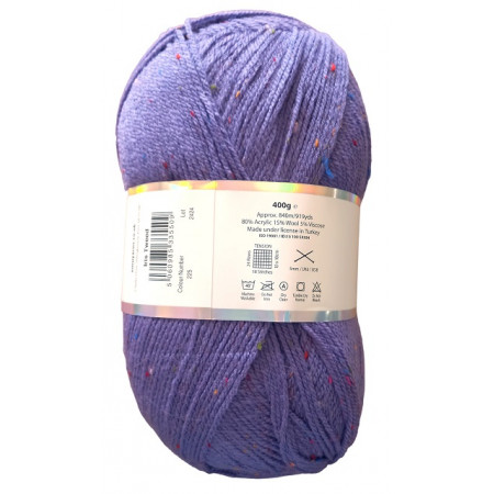 Megaball Tweed 400g - Sonderposten - mit Wolle !!! 225 Lila