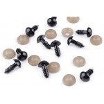 Sicherheitsaugen braun rund 10mm - 1 Paar 
