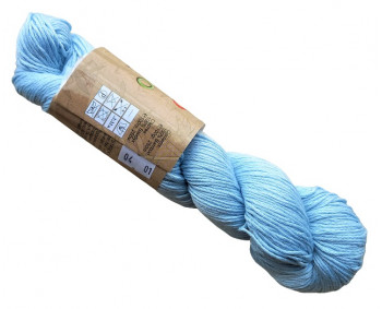 100% Bamboo - Bambusgarn - 100g Strang - 04 Hellblau