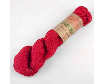 100% Bamboo - Bambusgarn - 100g Strang - 28 rot