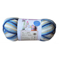 BigScoop 284g Megaball - Farbe Blau-Grau-Creme