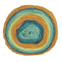 Mandala Bonus - 300g Cake - Sonderposten - MB26 orange-petrol